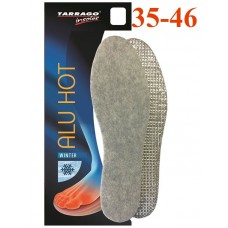 IW1273 Стельки из войлока и алюминиевой фольги Tarrago Alu Hot, размерный ряд