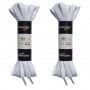 Шнурки белые 90 см, плоские, без пропитки, ширина 8мм, две пары, Tarrago
